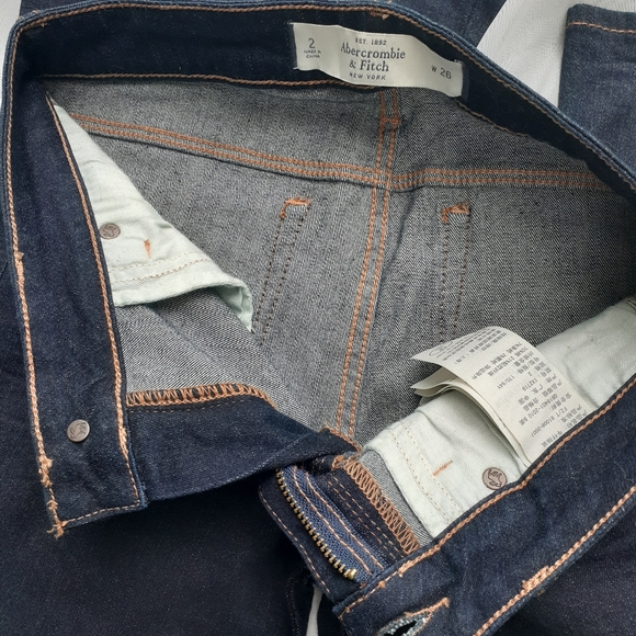 vintage y2k abercrombie dark wash bell bottoms - Picture 6 of 13